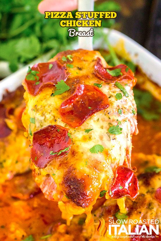 Cheesy Pizza Stuffed Chicken: All the Flavor, Low Carb